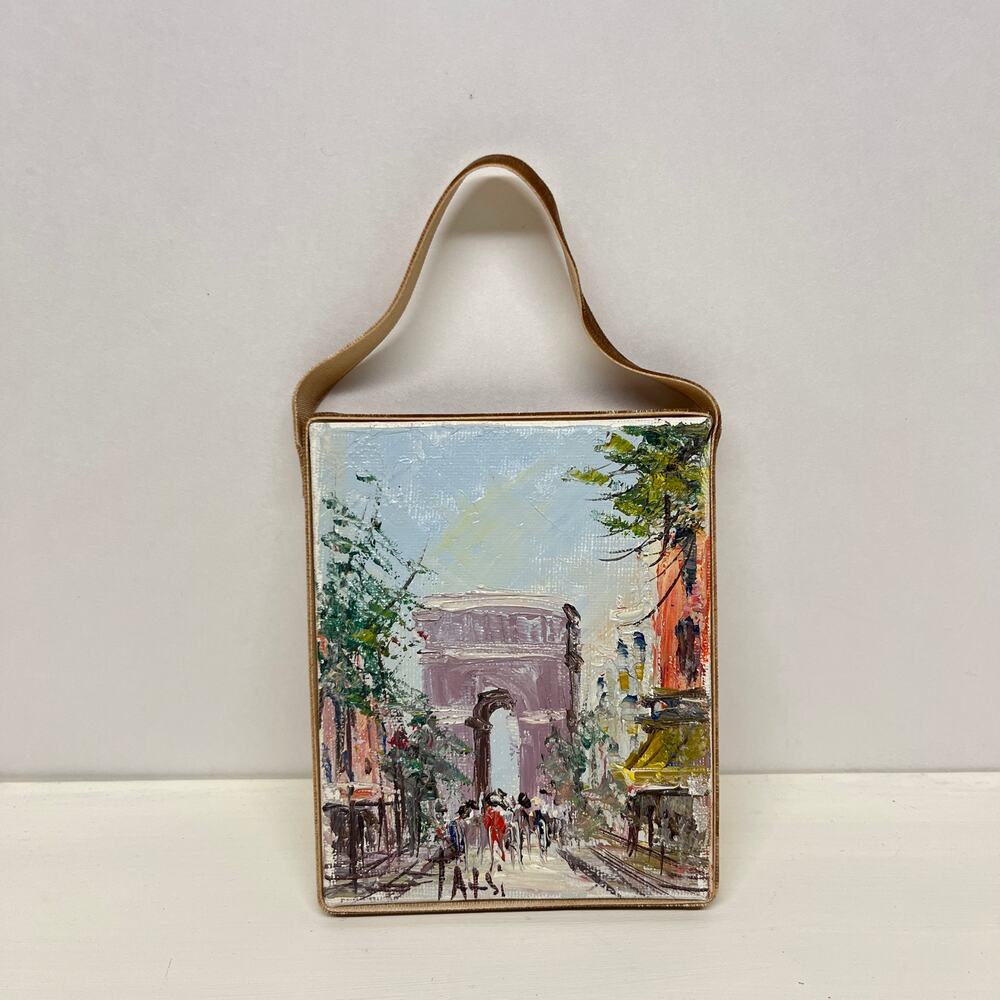 Impressionist Painting The Arc de Triomphe in Paris 3.5 x 4.5